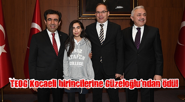 TEOG Kocaeli birincilerine Güzeloğlu’ndan ödül