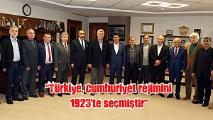 “Türkiye, Cumhuriyet rejimini 1923’te seçmiştir”