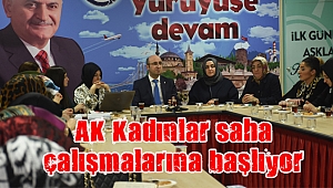 AK Kadınlar saha çalışmalarına başlıyor