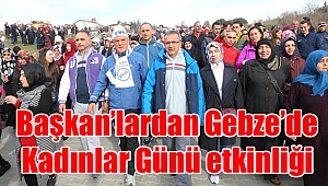 Başkanlardan Gebze'de Kadınlar Günü etkinliği