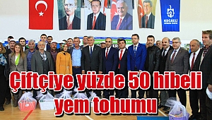 Çiftçiye yüzde 50 hibeli yem tohumu verilmeye başladı