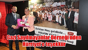 Gazi Sayılmayanlar Derneği’nden Hürriyet’e teşekkür