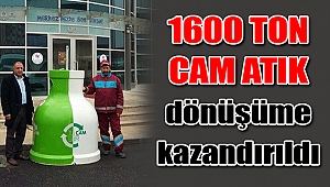 Gebze’de 1600 ton cam dönüşüme kazandırıldı