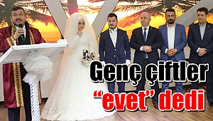 Genç çiftler “evet” dedi