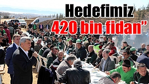 Karaosmanoğlu, 320 bin fidanı toprakla buluşturanlarla bir araya geldi