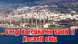 Vergi Borcuna en sadık il Kocaeli oldu