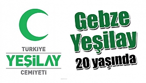 Yeşilay Gebze şubesi 20. yılını kutluyor.