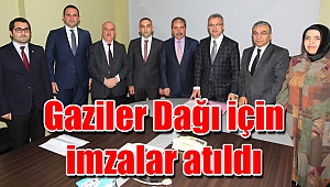 Gaziler Dağı için imzalar atıldı