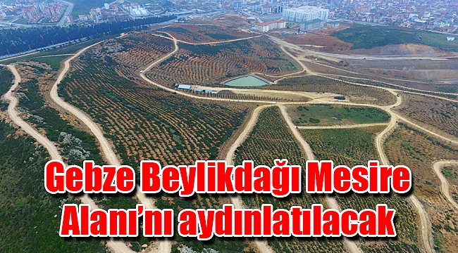 Gebze Beylikdağı Mesire Alanı’nı aydınlatılacak