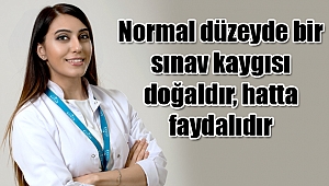 Normal düzeyde bir sınav kaygısı doğaldır, hatta faydalıdır