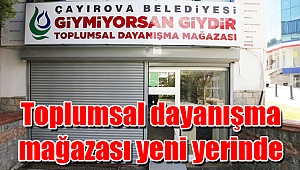 Toplumsal dayanışma mağazası yeni yerinde