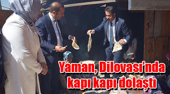 Yaman, Dilovası’nda kapı kapı dolaştı
