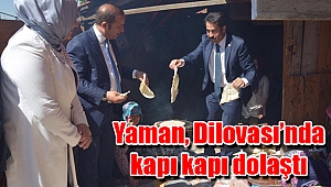 Yaman, Dilovası’nda kapı kapı dolaştı