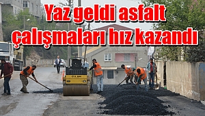 Yaz geldi asfalt çalışmaları hız kazandı