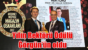 Yılın Rektörü Ödülü Görgün’ün oldu