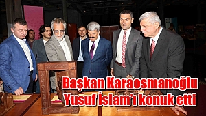 Başkan Karaosmanoğlu Yusuf İslam’ı konuk etti