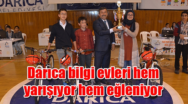 Darıca bilgi evleri hem yarışıyor hem eğleniyor