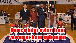 Darıca bilgi evleri hem yarışıyor hem eğleniyor
