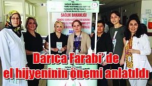 Darıca Farabi’ de el hijyeninin önemi anlatıldı