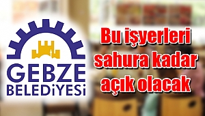 Gebze Belediyesi’nden duyuru