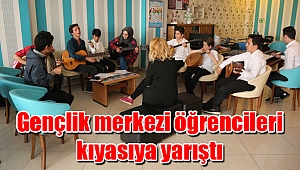 Gençlik merkezi öğrencileri kıyasıya yarıştı