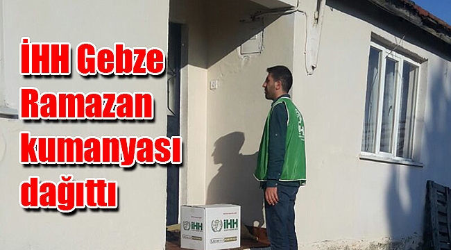 İHH Gebze Ramazan kumanyası dağıttı