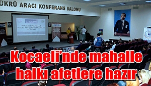 Kocaeli’nde mahalle halkı afetlere hazır