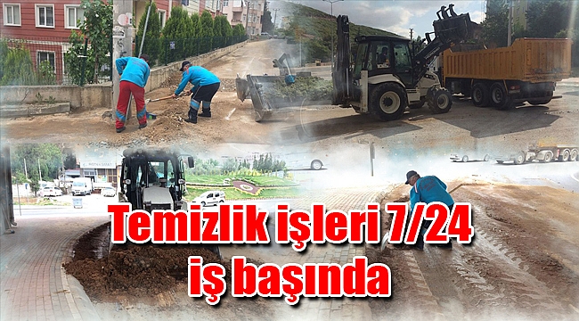 Temizlik işleri 7/24 iş başında