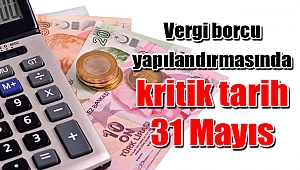 Vergi borcu yapılandırmasında kritik tarih 31 Mayıs