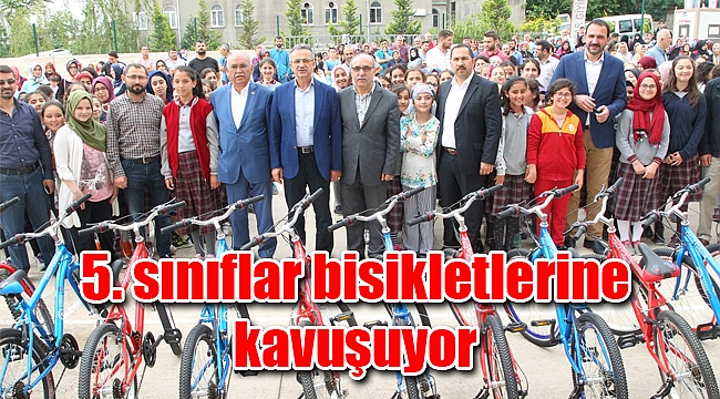 5. sınıflar bisikletlerine kavuşuyor