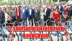 5. sınıflar bisikletlerine kavuşuyor
