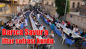 Darıca Savur’a iftar sofrası kurdu