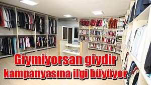 Giymiyorsan giydir kampanyasına ilgi büyüyor
