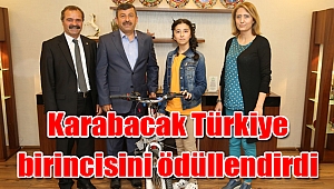 Karabacak Türkiye birincisini ödüllendirdi