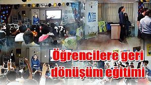 Öğrencilere geri dönüşüm eğitimi