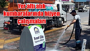 Yer altı atık kumbaralarında hijyen çalışmaları