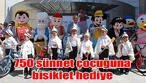 750 sünnet çocuğuna bisiklet hediye