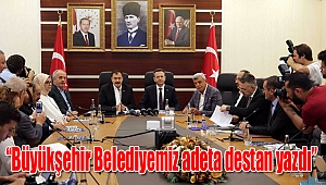 Bakan Veysel Eroğlu, "Büyükşehir Belediyemiz adeta destan yazdı"