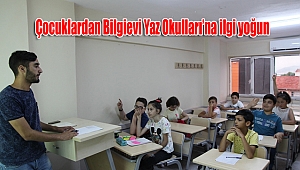 Çocuklardan Bilgievi Yaz Okulları’na ilgi yoğun