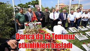 Darıca'da 15 Temmuz etkinlikleri başladı