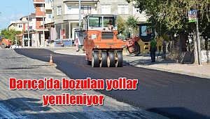 Darıca’da bozulan yollar yenileniyor