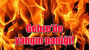 Gebze’de yangın paniği!