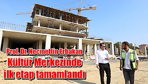 Kültür Merkezinde ilk etap tamamlandı