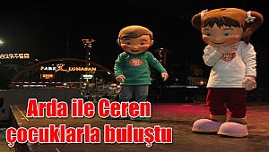 Arda ile Ceren çocuklarla buluştu