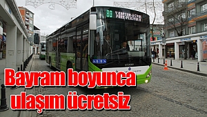 Bayramda bedava ulaşım