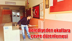 Belediyeden okullara çevre düzenlemesi