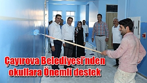 Çayırova Belediyesi’nden okullara boya ve tadilat desteği