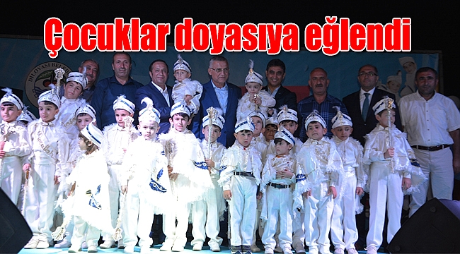 Çocuklar doyasıya eğlendi