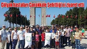Çölyak hastaları Çanakkale Şehitliği’ni ziyaret etti