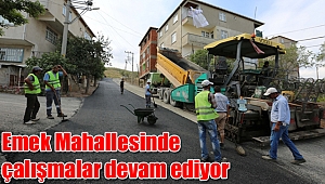Emek Mahallesinde çalışmalar devam ediyor